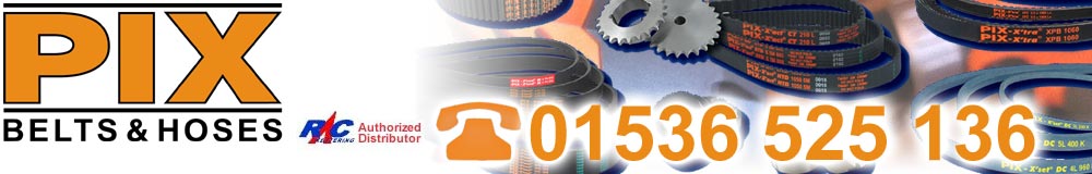  drive belts, Industrial V belts and PIX drive belts UK distributor